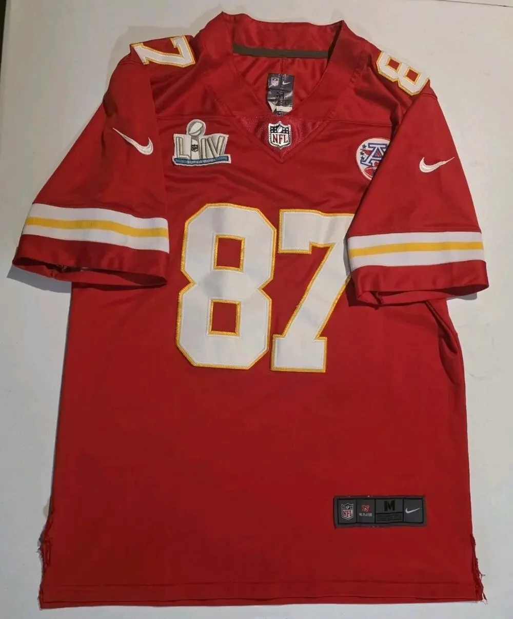 Nike NFL Kansas City Chiefs Travis Kelce #87 Men’s Jersey Red Size M On Field
